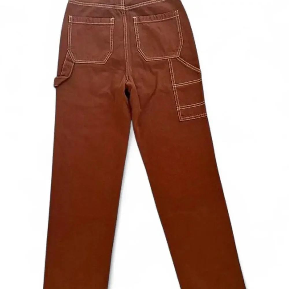 PacSun Brown 90s Boyfriend Carpenter Jeans High Rise Women’s 25 - Picture 5 of 8